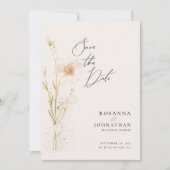 Romantisches Foto für Blume Save The Date (Vorderseite)