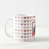 Romantisches Foto für Wasserfarben - rosa Herz - P Kaffeetasse (Links)