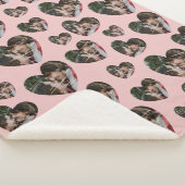 Romantisches Foto Herz Pink Sherpa Blanket Sherpadecke (3/4)