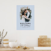 Romantisches Foto Hochzeit Begrüßungszeichen Poster (Küche)