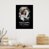 Romantisches Foto Hochzeit Begrüßungszeichen Poster (Küche)