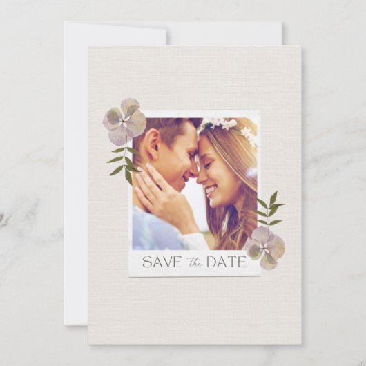 Romantisches Foto: Hochzeit rettet das Datum Save The Date (Vorderseite)