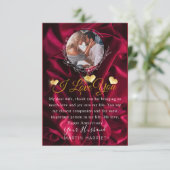 Romantisches Foto I Liebe Jubiläumskarte Dankeskarte (Stehend Vorderseite)