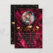 Romantisches Foto I Liebe Jubiläumskarte Dankeskarte (Vorne/Hinten)