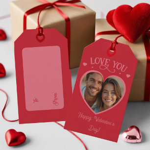 Romantisches Foto LIEBE DICH Valentinstag Geschenkanhänger