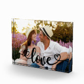 Romantisches Foto mit Liebe und Herzkalligraphie (Rechts)