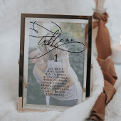 Romantisches Foto mit Sitzkarte Einladung