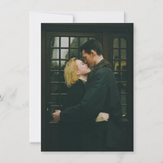 Romantisches Foto "Rose Garden" Hochzeit Save The Date (Rückseite)