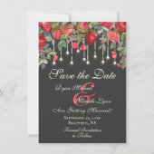 Romantisches Foto "Rose Garden" Hochzeit Save The Date (Vorderseite)