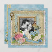 Romantisches Foto Save the Date (Vorne/Hinten)