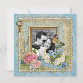 Romantisches Foto Save the Date (Vorderseite)