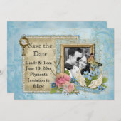 Romantisches Foto Save the Date (Vorne/Hinten)