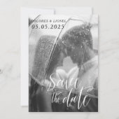 Romantisches Foto Save the Date Einladung (Vorderseite)