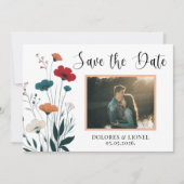 Romantisches Foto Save the Date Einladung (Vorderseite)
