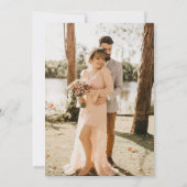 Romantisches Foto Save the Date Verlobung/Hochzeit (Rückseite)