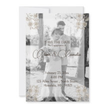 Romantisches Foto Save the Date Verlobung/Hochzeit