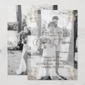 Romantisches Foto Save the Date Verlobung/Hochzeit (Vorne/Hinten)