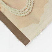 Romantisches Fotobaummonogramm Fleecedecke (Ecke)