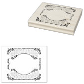 Romantisches Frame Oval Gummistempel (Stempel)