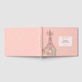 Romantisches Französisch Blush Pink Baby Dusche Gä Gästebuch (Voll)