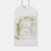 Romantisches Französischer Garten Brautparty Geschenkanhänger (Rückseite)