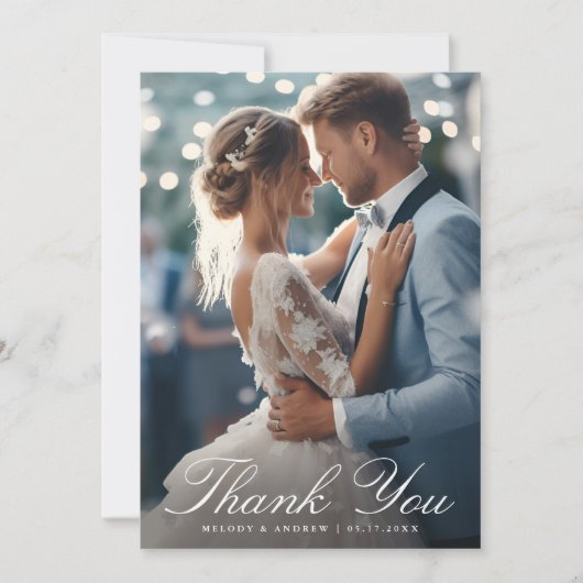 Romantisches französisches Blumengebirge Wappen Ho Dankeskarte (Vorderseite)