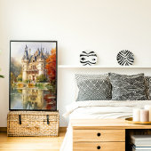 Romantisches Französisches Castel Poster