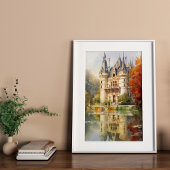 Romantisches Französisches Castel Poster