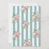 Romantisches Garden Party Brautparty Einladung (Rückseite)