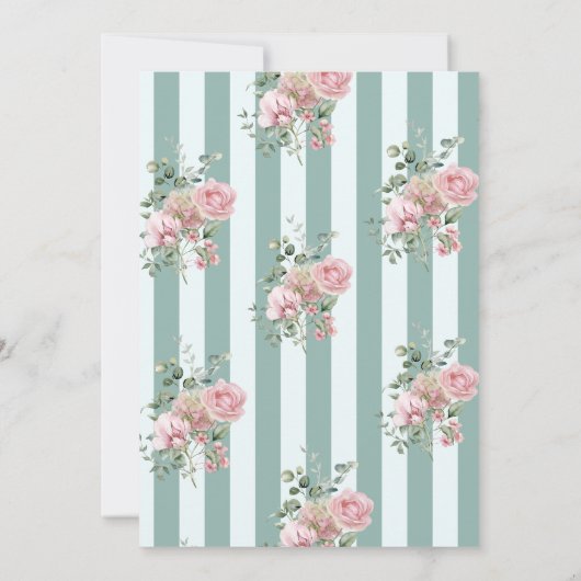 Romantisches Garden Party Brautparty Einladung (Rückseite)