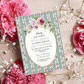 Romantisches Garden Party Brautparty Einladung