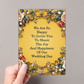 🌸 Romantisches Garten-Blumen-Hochzeitslayout 🌸 Acryleinladungen (Insitu (Handheld))