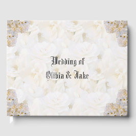 Romantisches Gästebuch für Rosen