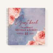 Romantisches Gästebuch für Wasserfarben Notizblock (Vorderseite)