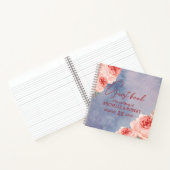 Romantisches Gästebuch für Wasserfarben Notizblock (Innenseite)