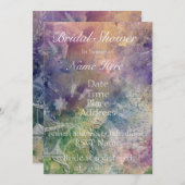 Romantisches Gazebo und Wirbel-Brautparty Einladung (Vorne/Hinten)