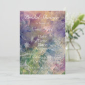 Romantisches Gazebo und Wirbel-Brautparty Einladung (Stehend Vorderseite)