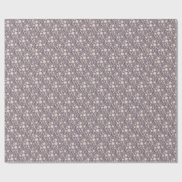 Romantisches gedämpftes Pflaumen-Aquarell-Blumenmu Geschenkpapier