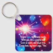 Romantisches Gedicht Schlüsselanhänger (Vorderseite)