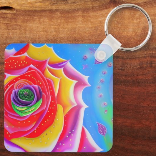 Romantisches Gedicht Schlüsselanhänger (Rückseite)