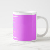 Romantisches Gedicht über ewig Jumbo-Tasse (Rechts)