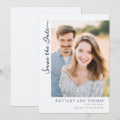 Romantisches gelbes Blumenfoto Save The Date (Vorne/Hinten)