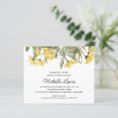 Romantisches, gelbgrünes blumengeschmücktes Hochze (Stehend Vorderseite)