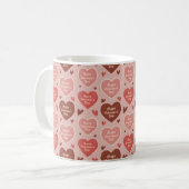 Romantisches Geschenk für den Valentinstag Kaffeetasse (Vorderseite Links)