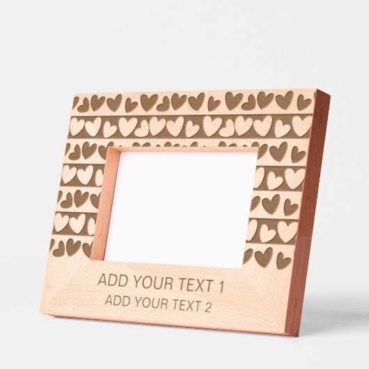 Romantisches Geschenk für Herzdesign mit benutzerd Geätzte Rahmen (Links)