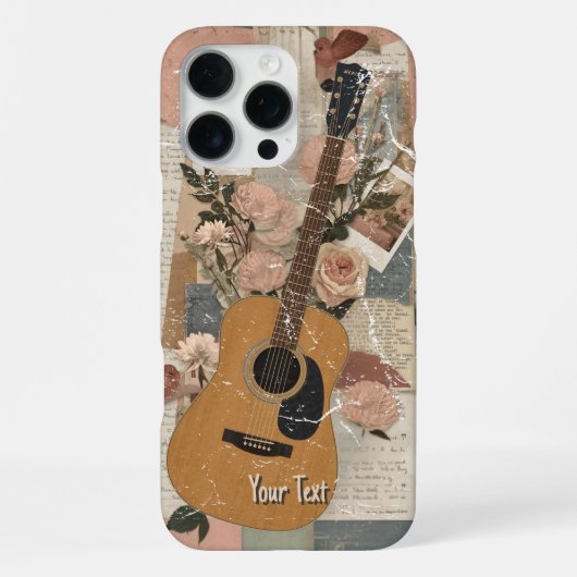 Romantisches Geschenk für klassischen Gitarrenspie iPhone Hülle (Rückseite)