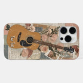 Romantisches Geschenk für klassischen Gitarrenspie iPhone Hülle (Rückseite (Horizontal))