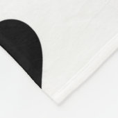 Romantisches Geschenk für Paare aus schwarzem und Fleecedecke (Ecke)