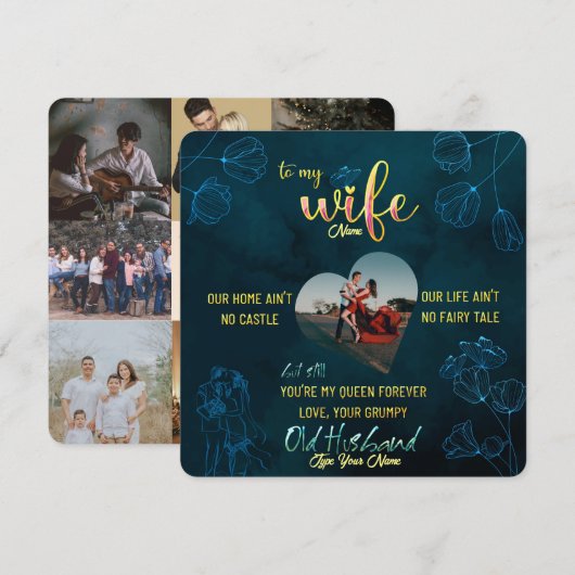 Romantisches Geschenk für sie, Geschenk für Ehefra (Vorne/Hinten)