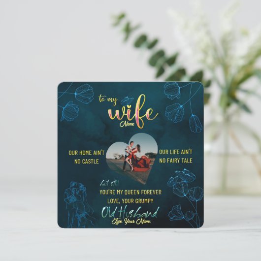 Romantisches Geschenk für sie, Geschenk für Ehefra (Stehend Vorderseite)